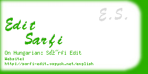 edit sarfi business card